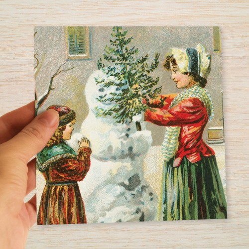Victorian christmas cards - christmas, &