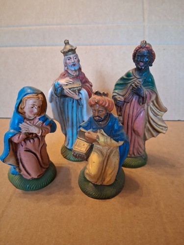 Vintage italian nativity set - vintage,