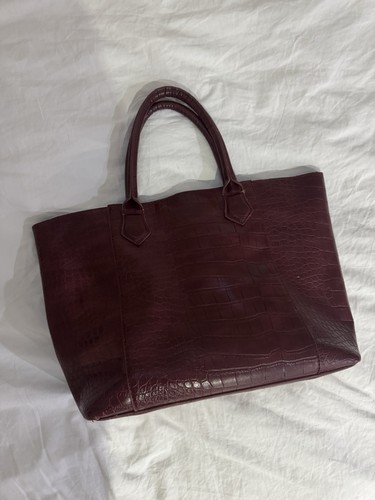 Bershka burgundy faux - bershka,
