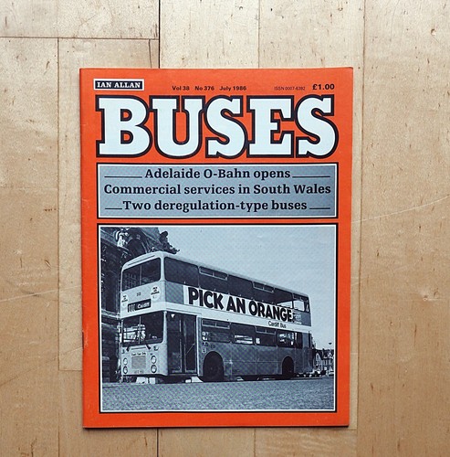 Buses magazine july 1986 - magazine, ian