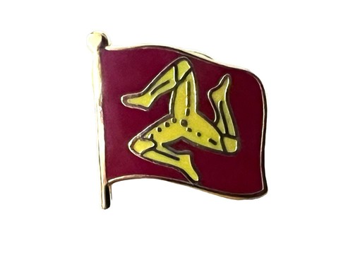 Isle man waving flag - isle, emblem
