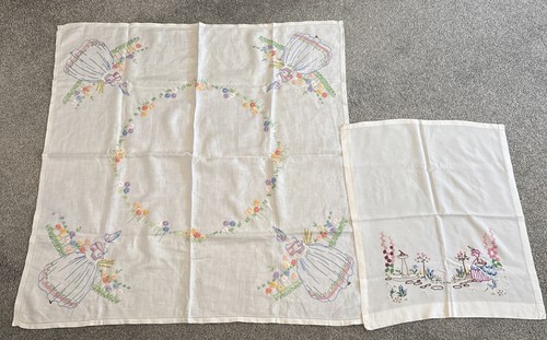 Vintage white crinoline lady - vintage, &
