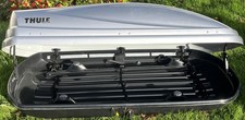 Silver Thule Atlantis 200 Roof Box & Halfords Roof Bars
