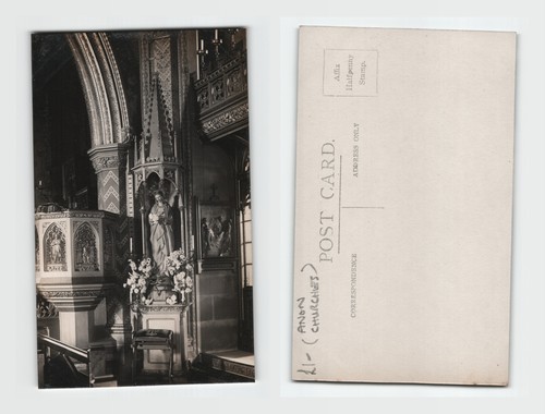 Postcard church interior - -,