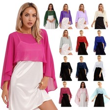 UK Women's Sheer Chiffon Long