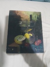 19th Century Still Life Painting Oil On Canvas