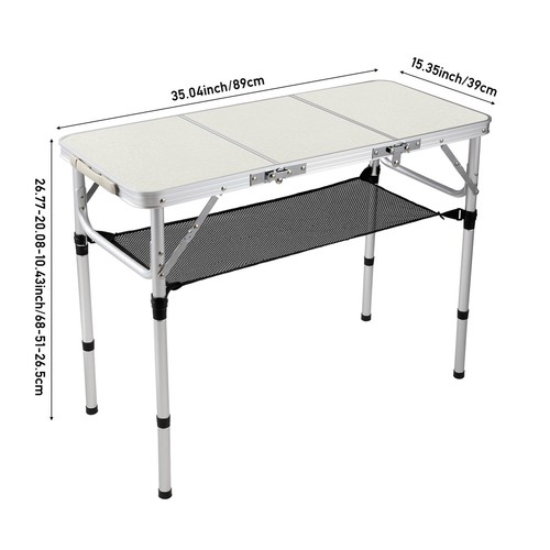 3ft folding camping table - 2/3ft,