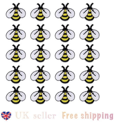 20pcs iron patches bee - 20pcs,