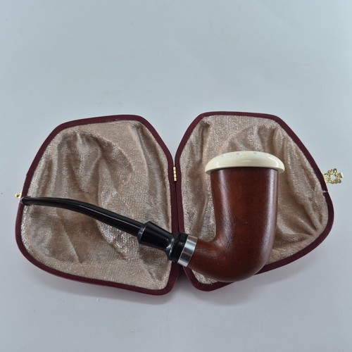 Calabash mahogany pipe - calabash,