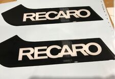 FOCUS MK2 ST PRE FACELIFT ST3 SEAT BASE TRIM GEL BADGE INSERTS BLACK/WHITE