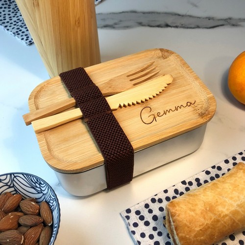 Personalised wooden wood tin - wood, &tin