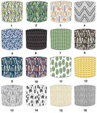 Nordic Wallpaper Lampshades Matches Nordic Duvets & Scandinavian Cushion Covers.