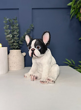 Cute Puppy French bulldog Sitting Ornament Art Sculpture | Trendy Home Decor