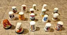 Collection 17 x Thimbles Bone