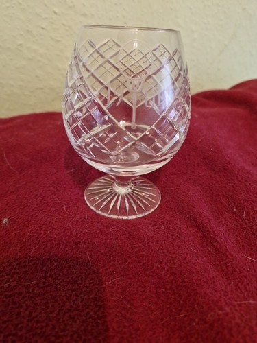 Cut glass crystal brandy - cut,