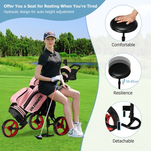 Foldable wheels golf push - foldable, 3