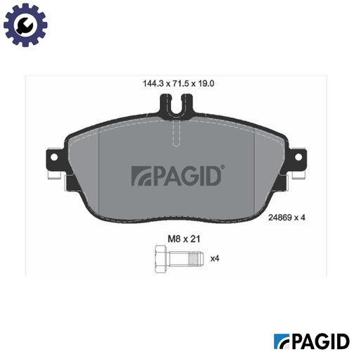Brake pad set disc - pad,