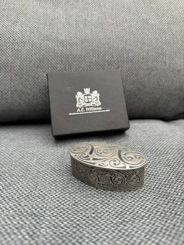 Small pewter trinket box - trinket, a