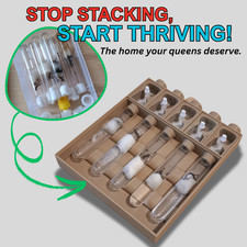 Ant Queen Founding Nest Kit | Test Tube Holder Organizer & 5 Tubes | Starter Ant