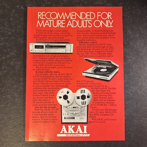 1982 akai print gx - 1982, ad