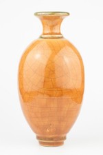 Amber Glazed Pottery Vase