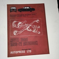 Repair Manual Rover 2000 TC / SC Type P6, Years 1963 - 1972