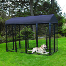 XXL Outdoor Dog Kennel Walk in Pet Cage Chicken Run Coop Enclosure with Canopy