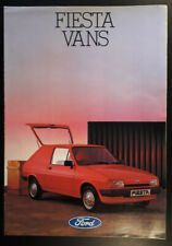Ford Fiesta Vans Brochure 1983 - Popular  L  950  1100