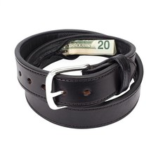 Travel Security Leather Money Belt Hidden Money Pocket Cashsafe Anti-Theft 