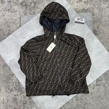 Kids Fendi Ff Tape Windbreaker Jacket