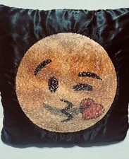 EMOJI PALS Black Pillow 15"