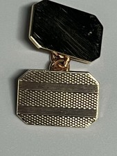 9ct GOLD RECTANGULAR CUFFLINKS