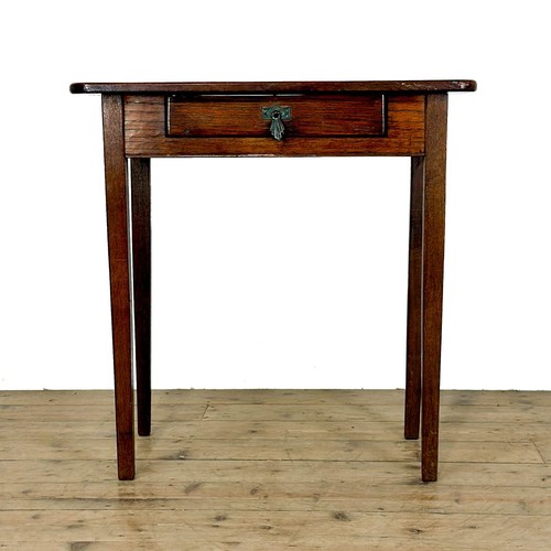 Antique small oak side table - antique,