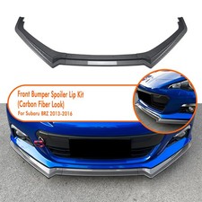 Carbon Look Front Bumper Spoiler Lip Splitter Kit For Subaru BRZ 2013-2016