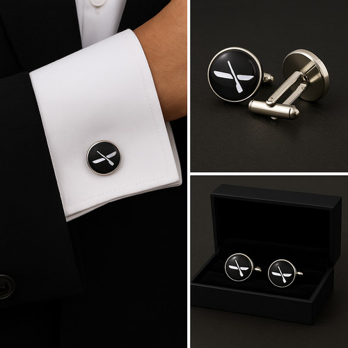 Cufflinks gift hub 16mm - cufflinks, rowing