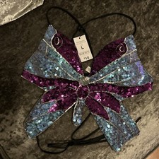 Butterfly Sequin bralette / Festival/ Fancy NEW