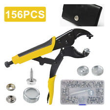 156x Snap Fasteners Pliers