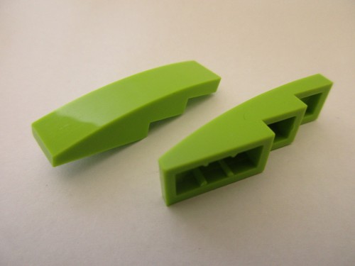 Lego lime slope curved ref - lego,