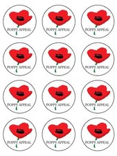 12 x Poppy Appeal (2) 2"