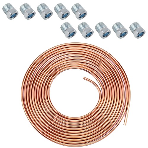 Copper brake pipe hose - copper,