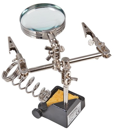 Helping third hand - hand, magnifier