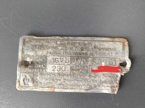 Nameplate simson s50 - nameplate,