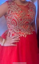 Red Detailed Dress