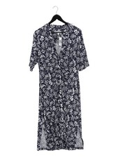 Hobbs Wrap Midi Dress in Blue