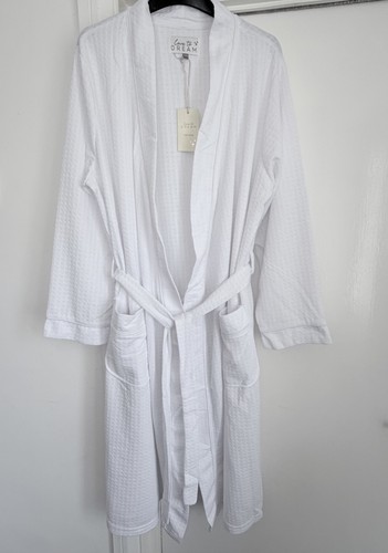 Ladies waffle bathrobe - bathrobe, l