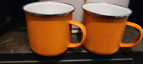 Retro enamel mugs bond bug - mugs,