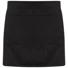 Waiter Black White Half Waist