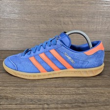 Adidas Hamburg Dublin Collegiate Size UK 7 Royal Blue Orange Suede Gum -M17871