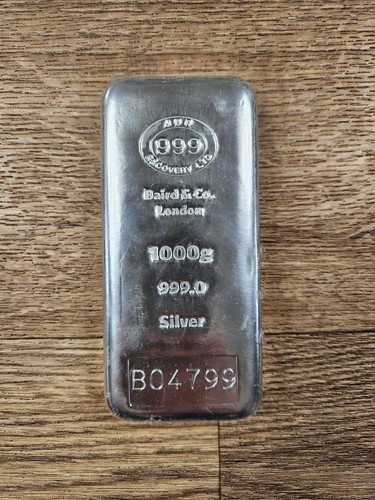 Baird silver bar 1kg 999 - bar,