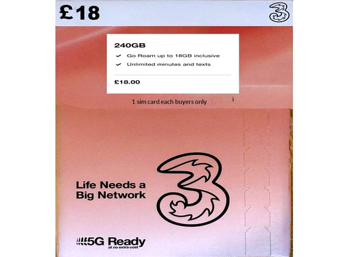 240gb three uk - 240gb, pay